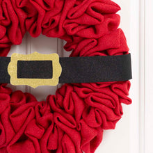 Load image into Gallery viewer, 18"D Christmas Red With Belt Fabric Wreath
