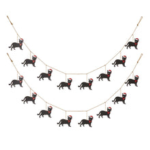 Load image into Gallery viewer, 2 pk 72"L Metal Christmas Kitty Garland