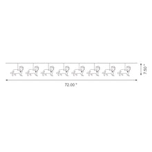 Load image into Gallery viewer, 2 pk 72"L Metal Christmas Kitty Garland