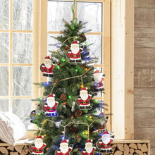 Load image into Gallery viewer, 2 pk 72"L Metal Christmas Santa Garland
