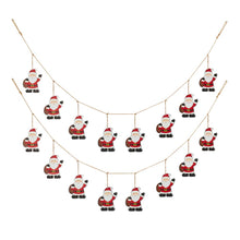 Load image into Gallery viewer, 2 pk 72"L Metal Christmas Santa Garland