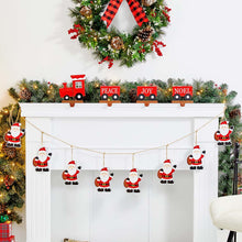 Load image into Gallery viewer, 2 pk 72"L Metal Christmas Santa Garland