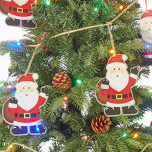 Load image into Gallery viewer, 2 pk 72"L Metal Christmas Santa Garland
