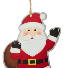Load image into Gallery viewer, 2 pk 72"L Metal Christmas Santa Garland