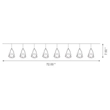 Load image into Gallery viewer, 2 pk 72"L Metal Christmas Gnome Garland