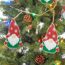 Load image into Gallery viewer, 2 pk 72"L Metal Christmas Gnome Garland