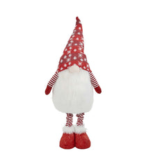 Load image into Gallery viewer, Telescoped Fabric Christmas Gnome Standing Décor