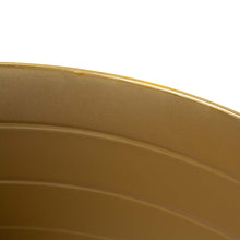 Load image into Gallery viewer, 22"D Painted Gold Metal Tree Collar