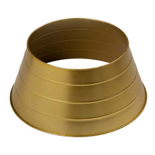 Load image into Gallery viewer, 22"D Painted Gold Metal Tree Collar