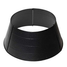 Load image into Gallery viewer, 26"D Black Hammered Metal Tree Collar