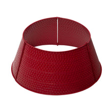 Load image into Gallery viewer, 22"D Red Hammered Metal Tree Collar