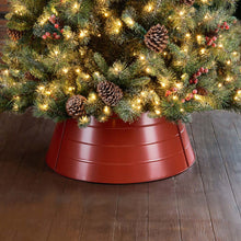 Load image into Gallery viewer, 26"D Red Metal Tree Collar