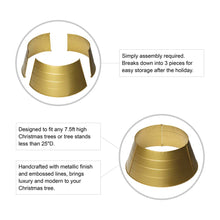 Load image into Gallery viewer, 26"D Gold Metal Tree Collar