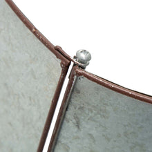 Load image into Gallery viewer, 26"D Galvanized "Merry Christmas" Cutout Metal Tree Collar with Light String