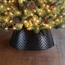 Load image into Gallery viewer, 26"D Black Metal Woven Tree Collar