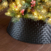 Load image into Gallery viewer, 26"D Black Metal Woven Tree Collar