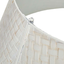 Load image into Gallery viewer, 26"D Washed White Metal Woven Tree Collar