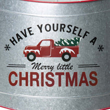 Load image into Gallery viewer, 26"D Galvanized Metal Tree Collar with Truck Motif