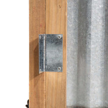 Load image into Gallery viewer, 26"L Galvanized Corrugated Metal & Wooden Christmas Tree Collar