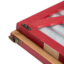 Load image into Gallery viewer, 26"L Galvanized Corrugated Metal & Wooden Christmas Tree Collar