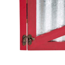 Load image into Gallery viewer, 26"L Galvanized Corrugated Metal & Wooden Christmas Tree Collar