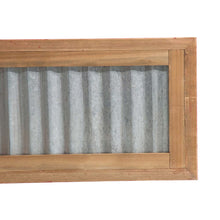 Load image into Gallery viewer, 26"L Galvanized Corrugated Metal & Wooden Christmas Tree Collar