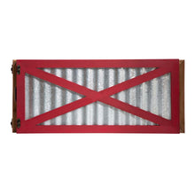 Load image into Gallery viewer, 26"L Galvanized Corrugated Metal & Wooden Christmas Tree Collar