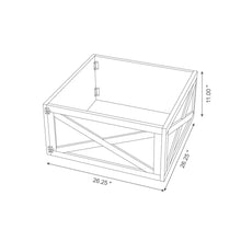 Load image into Gallery viewer, 26"L Galvanized Corrugated Metal & Wooden Christmas Tree Collar