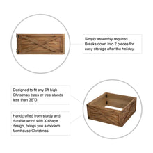 Load image into Gallery viewer, 26"L Natural Wooden Christmas Tree Collar