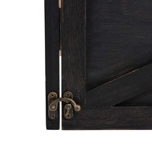 Load image into Gallery viewer, 22"L Washed Black Wooden Christmas Tree Collar