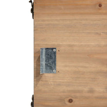 Load image into Gallery viewer, 22"L Washed Black Wooden Christmas Tree Collar