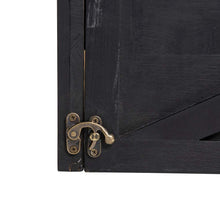 Load image into Gallery viewer, 26"L Washed Black Wooden Christmas Tree Collar