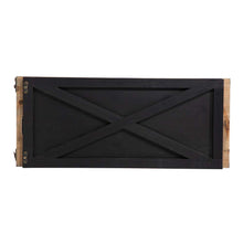 Load image into Gallery viewer, 26"L Washed Black Wooden Christmas Tree Collar