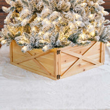 Load image into Gallery viewer, 26"L Natural Wooden Christmas Tree Collar