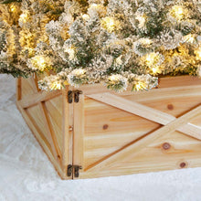 Load image into Gallery viewer, 26"L Natural Wooden Christmas Tree Collar