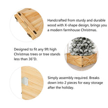 Load image into Gallery viewer, 26"L Natural Wooden Christmas Tree Collar