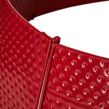 Load image into Gallery viewer, 40.5"D Large Christmas Red Hammered Metal Tree Collar
