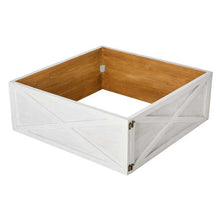 Load image into Gallery viewer, 30"L Washed White Large Wooden Christmas Tree Collar