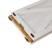 Load image into Gallery viewer, 30"L Washed White Large Wooden Christmas Tree Collar