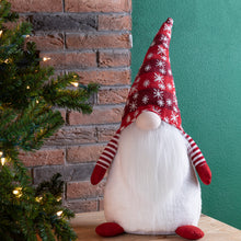 Load image into Gallery viewer, 24"H Fabric Christmas Gnome Standing Décor