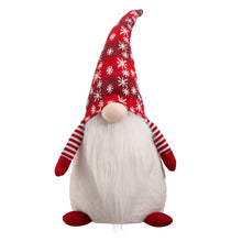 Load image into Gallery viewer, 24"H Fabric Christmas Gnome Standing Décor