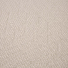 Load image into Gallery viewer, White Geometry Cotton Woven Throw