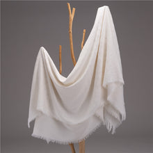 Load image into Gallery viewer, White Geometry Cotton Woven Throw