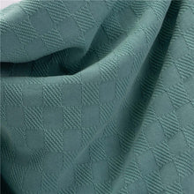 Load image into Gallery viewer, Olive Green Checked Cotton Woven Throw