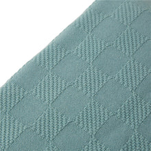 Load image into Gallery viewer, Olive Green Checked Cotton Woven Throw