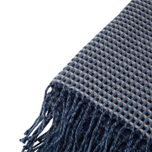 Load image into Gallery viewer, Indigo Acrylic Woven Throw