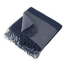 Load image into Gallery viewer, Indigo Acrylic Woven Throw