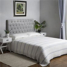 Load image into Gallery viewer, 90"L X 90"W Full Queen Cotton Stripe Quilt