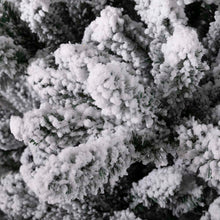 Load image into Gallery viewer, 7.5ft Pre-Lit Snow Flocked Fir Christmas Tree with 400 Warm White Lights