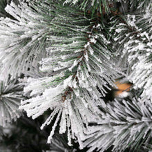 Load image into Gallery viewer, 7.5ft Pre-Lit Snow Flocked Artificial Spruce Christmas Tree With 650 Warm White Lights